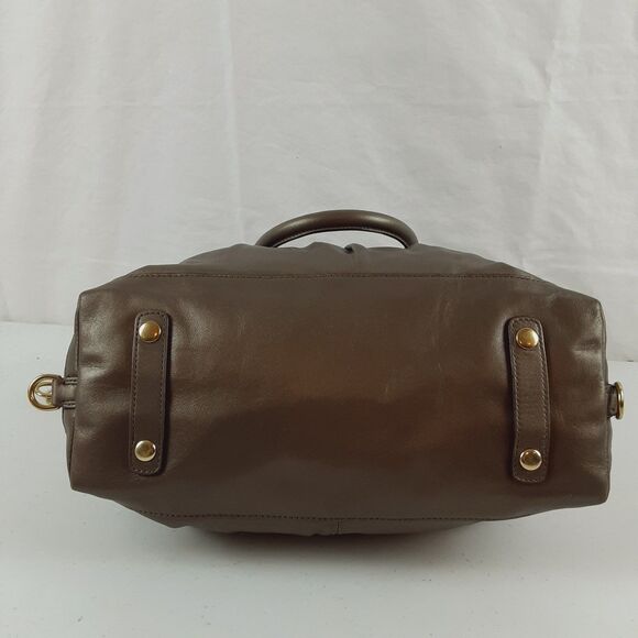 Coach 15445 Ashley Metallic Bronze Leather Satchel Shoulder Bag Convertible Bag - Picture 11 of 16